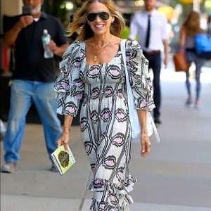 Jessica Smocked Ruffle DressBy Cynthia Rowley size 10.